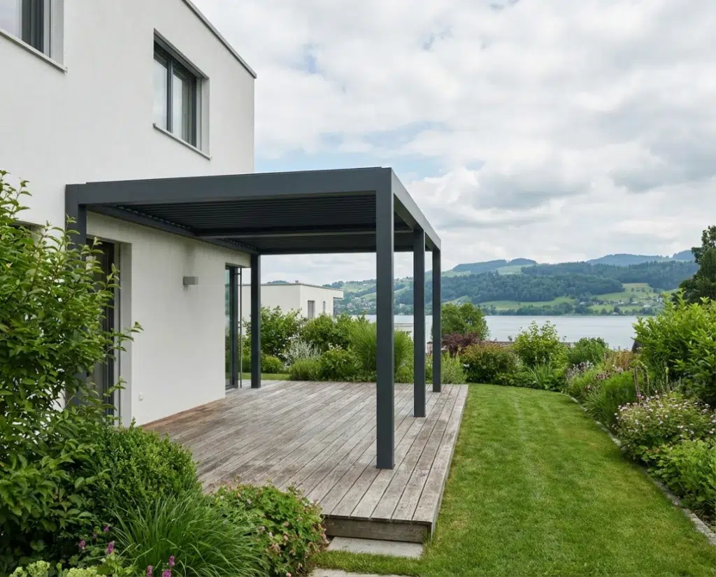 Installation d'une pergola en aluminium moderne